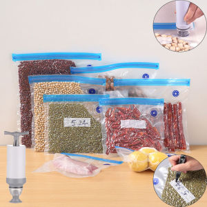TM Food Vacuum Compression Bag Kitchen Vacuum Packaging Storage Bag Reusable Freezer Bag with Transparent Seal Kitchen Storage Bag
