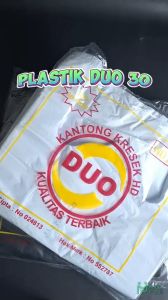 Kantong Plastik Duo Lebar 30 Kresek Packing 100 pcs
