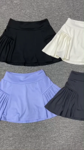 Chân váy tennis thể thao 2 lớp xếp ly 2 bên chất thun lạnh co giãn thấm hút mồ hôi tốt