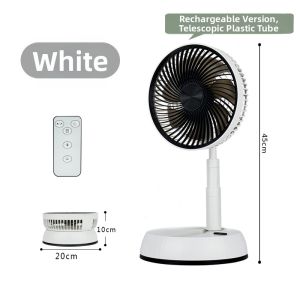 LIWAN | Compact Outdoor Remote Controllable Rechargeable Table Floor Dual-use Silent Extendable Oscillating Fan