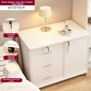 ZHUOHE | Lockable Portable Modern High-capacity Bedside Cabinet