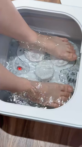 Bồn Ngâm Chân 2Lock Korea Chậu massage chân gấp gọn con lăn tự động có remote
