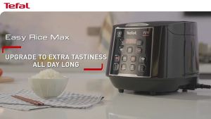 Tefal Easy Rice Max Rice Cooker 1.8L RK7378 – 4mm spherical pot 11 programmes removable inner lid 24hr keep warm WAH LEE STORE