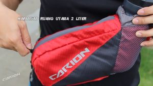 Waistbag Bizzy Black Tas Sepeda Motor Trail Outdoor Running 2 Liter Carion