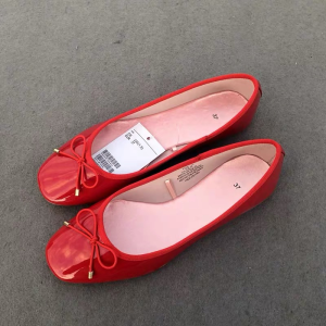 Giày Bốt Đế Phẳng Kiểu Ballet Thời Trang Giày Bốt Đế Phẳng Da Bóng Thắt Nút Bướm Đa Năng Cỡ Lớn Giày Bốt Đế Phẳng Mũi Vuông