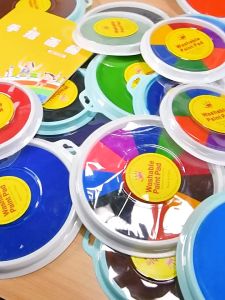 25 Warna Cap Tangan Painting Finger Painting Melukis Dengan Jari Untuk Anak