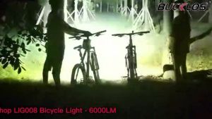 BUCKLOS Light for Bike 8000mAh Rechargeable Mtb Lights IPX5 Waterproof Bicycle Light Anti-glare