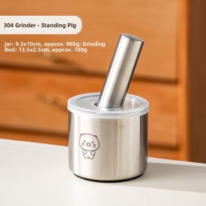 onlycook | Manual Garlic Mincer and Herb Grinder Stainless Steel