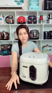 NỒI CƠM ĐIỆN XÁCH TAY 1.8L LÒNG INOX LADOMAX HA-8818IN. ĐẸP- RẺ-SANG