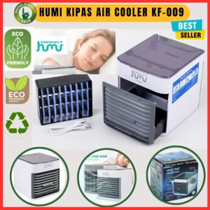 kipas air cooler USB mini Taffware 7 Color LED Light - Black