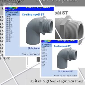 NaShop - 10 Co răng ngoài 42/34 ST ST-CRN42 ST-CRN42/34nhựa Siêu Thành thiết bị nước (TBN-STC)