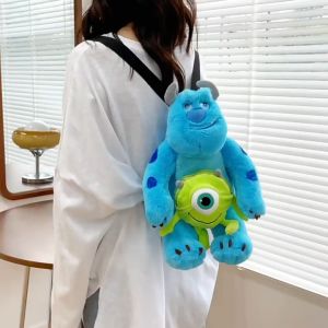 Balo Quái Vật Sulley Nhồi Bông Cá Tính dễ thương Size Lớn bản Cao Cấp Kèm Tag