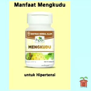 Kapsul Mengkudu HNI HPAI Ekstrak Herba Alami Obat Tekanan Darah Tinggi Hipertensi
