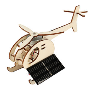 1pcs Creative Mini Solar Aircraft Model Toy Simple Fashion Puzzle Science Gizmo For Kids Gift Funny Assemble Helicopter Toys