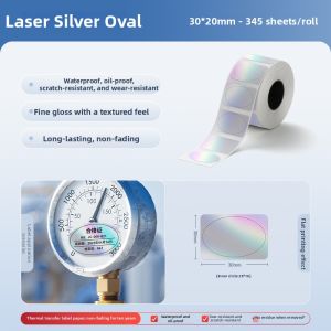 Niimbot | Silver Matte Reflective Anti-counterfeiting Heat-resistant Waterproof Oil-repellent Laser Sticker Paper