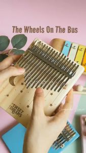 Đàn kalimba 17 phím QUYNHLEMO khắc sweet dreams tặng kèm phụ kiện