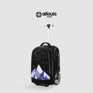 Large Wheels Large Capacity Stylish Rolling School Bag