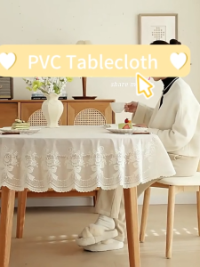 Rectangular Waterproof Tablecloth PVC Oil Proof Heatproof Easy Clean Luxury Scratch Resistant Non Slip Home Living Room Coffee Table Durable Modern Design Tablecloth