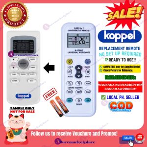KOPPEL AIRCON Remote Replacement [**Mag Basa B4 Umorder**] Ready to USE Universal for KOPPEL AIR CONDITIONER Remote Control KOPPEL Universal AC Remote KOPPEL Aircon Remote