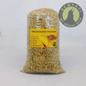 SEMPATI Pakan Kenari Premium 1 Kg Sempati Pakan Burung Kenari 5 Komposisi Canary Seed Nigger Niger Seed Biji Sawi Jewawut Linseed Rempah Milet Campur Komplit