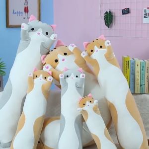 BabyCare 50cm-130cm Long Cat Pillow Plush Toy Stuffed Dolls Boys Girls Kids Gift - 6352