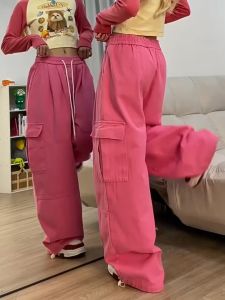 Celana Kasual Celana Kaki Lebar Lurus Ramping Longgar Serbaguna Baru Wanita Gaya Korea