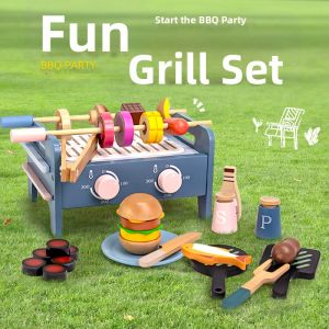 Multi-scene Wooden Kitchen & Tea Time Simulation Toy