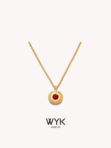 WYK | Natural Birthstone Womens Luxury Minimalist Necklace
