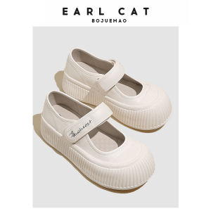 Elegant Mary Janes Womens Shoes with Thick Heels for Height Increase Casual Flat Footwear Spring Autumn New Style round Toe