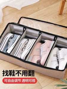 Portable Travel Large Size Shoe Box Car Boot Transparent Fabric Shoe Rack Storage Cabinet for Boots And Shoes Home Organization