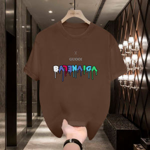 BaJia American Style Heavyweight Summer New 260g Double Thread Pure Cotton Short Sleeve T-Shirt Mens Trendy Casual Top