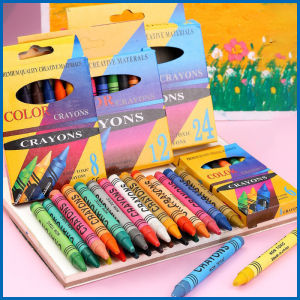 Hami Crayons 6/8/12/24 Colors Kids Thin Stick Crayon Primary School Student Drawing Tool