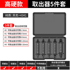 High Strength Double Head Thread Extractor Electric Small Size Rust Removal Screw Breaking Tool Durable S2 Alloy Steel