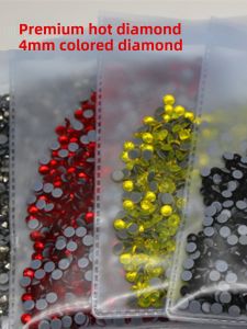 Colorful round Flat Bottom Rhinestones 4mmss16 for Clothes Wedding Dresses Performance Costumes DIY Fashion Jewelry Accessories