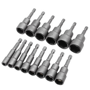 6-19 มม.แม่เหล็กหกเหลี่ยมซ็อกเก็ต Hex ไขควงหัวฉีด NUT Key สําหรับ Mechanical Workshop เครื่องมือไฟฟ้าเจาะประแจอุปกรณ์เสริม