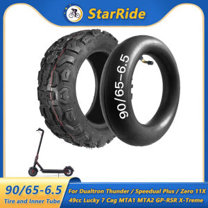 90/65-6.5 Off-Road Tire and Inner Tube 11-Inch Scooter Tyre for Dualtron Thunder Speedual Plus Zero 11X 49cc Lucky 7 Scooter