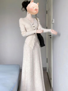 PEIZIXUAN | French Style Knitted Autumn Winter Dress
