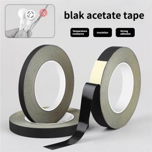 Flame Retardant High Temperature Insulating Acetate Cloth Tape For LCD Repairing Black Acetic Acid Adhesive Tape