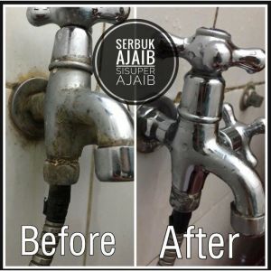 Gudang Murahmu - Paket 3 Botol Serbuk Ajaib Pembersih Toilet Kerak Lantai Wastafel Keramik Kran Air kamar mandi Jamur Instan