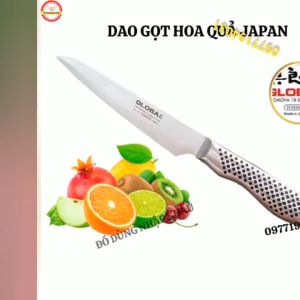 Dao gọt trái câycao cấp Global nhập khẩu từ Nhật Bản- Thép trắng đúc nguyên khối không gỉ