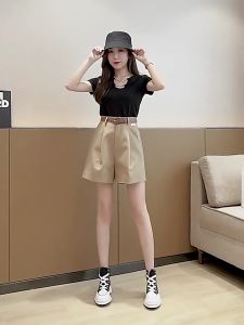 Women High Waist Trouser Short High Quality Fabric String Short Short High Quality Fabric