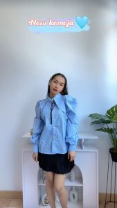 [Basica Moda] 7766 Atasan Top Blouse Kemeja Wanita Lucinda Katun Import