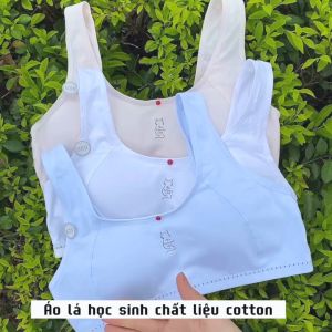 Áo lá học sinh chất liệu cotton modal CoAndCom  mịn mát thoáng khí đệm lót mềm phù hợp với tuổi dậy thì AL4018