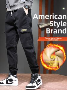 Thickened Fleece American Streetwear Trousers