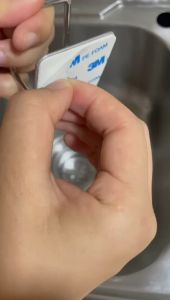 1 Móc Treo Bát Thớt Vung Xoong Nồi Dụng Cụ Bếp Đồ Nhà Tắm Dán Tường - Gía Đựng Miếng Rửa Chén Bằng Thép Không Gỉ