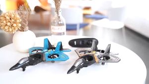 V27 RC Airplane Toy Fighter Impact Resistant Remote Control Airplane Model Foam Anti-Collision Protection Aircraft Glider Toys Plane Gift Drone