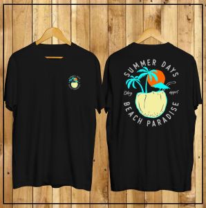 Debrug tshirt summer day beach paradise /kaos traveling kualitas distro premium