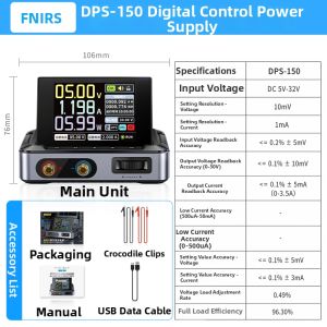 FNIRSI | Programmable Adjustable DC Power Supply 150W