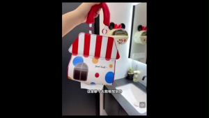 OHHDEER Beg Tisu Kartun Gantung Dinding🧻 Cartoon Hanging Tissue Bag PU Waterproof Cute Tissue Holder