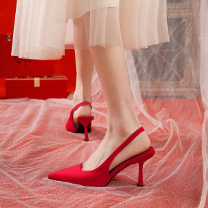 Elegant Pointed Toe High Heels with Wrap around Ankle Straps Black Summer Sandals for Women Thin Stiletto Adult Gift